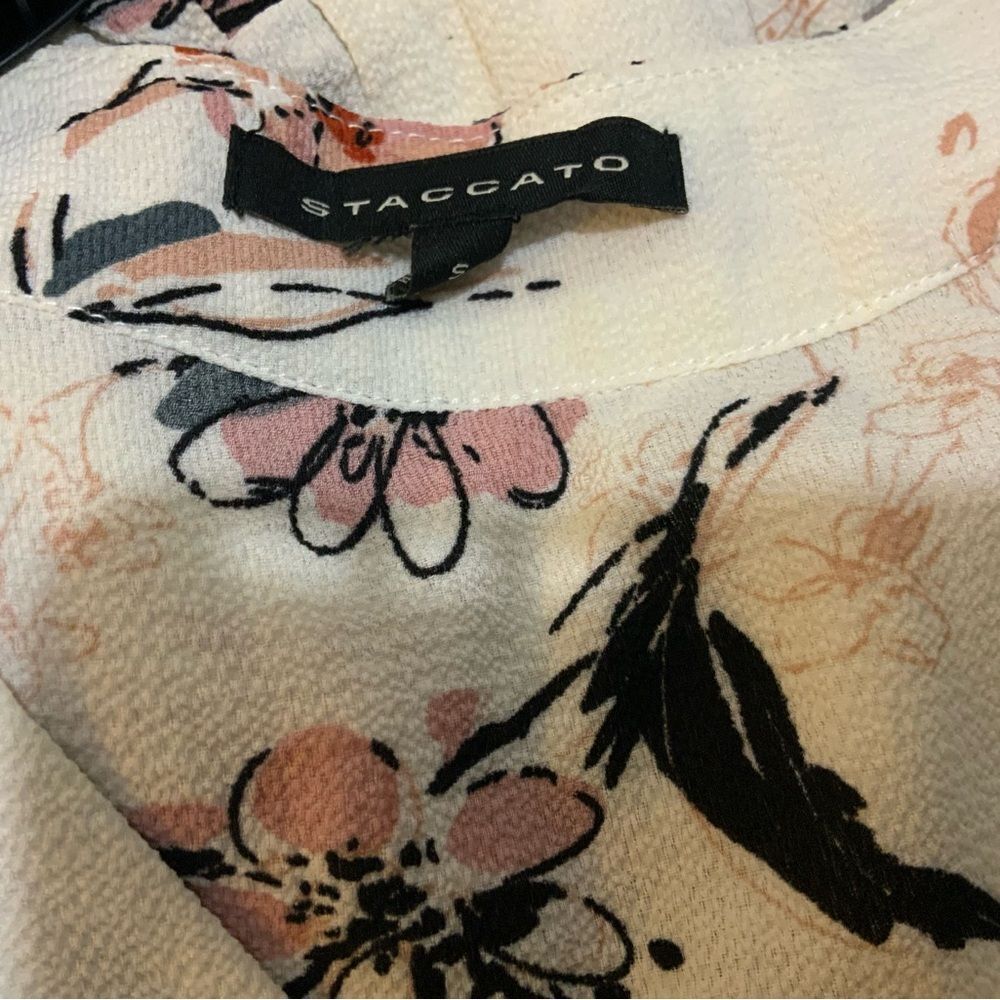 Staccato White Floral Maxi dress multicolor size Small - Picture 8 of 12